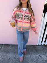 Pink Wonderland Sweater