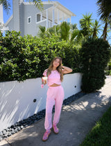 Off-Duty Pink Sweat Set
