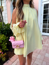 Sunlit Yellow Babydoll Dress