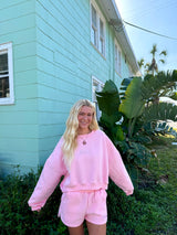 Sunhoney Girl Pink Sweat Set