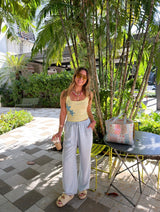 Cloud Blue Linen Pants