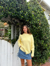 Let’s Get Toasty Oversized Sweater - Yellow