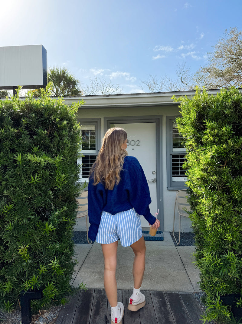 Chill Pill Blue Striped Boxers