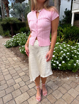 Connect The Dots Asymmetric Skirt