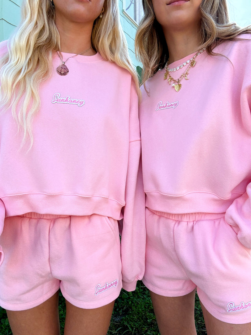 Sunhoney Girl Pink Sweat Set