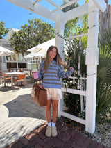 Coffee Run Stripe Sweater