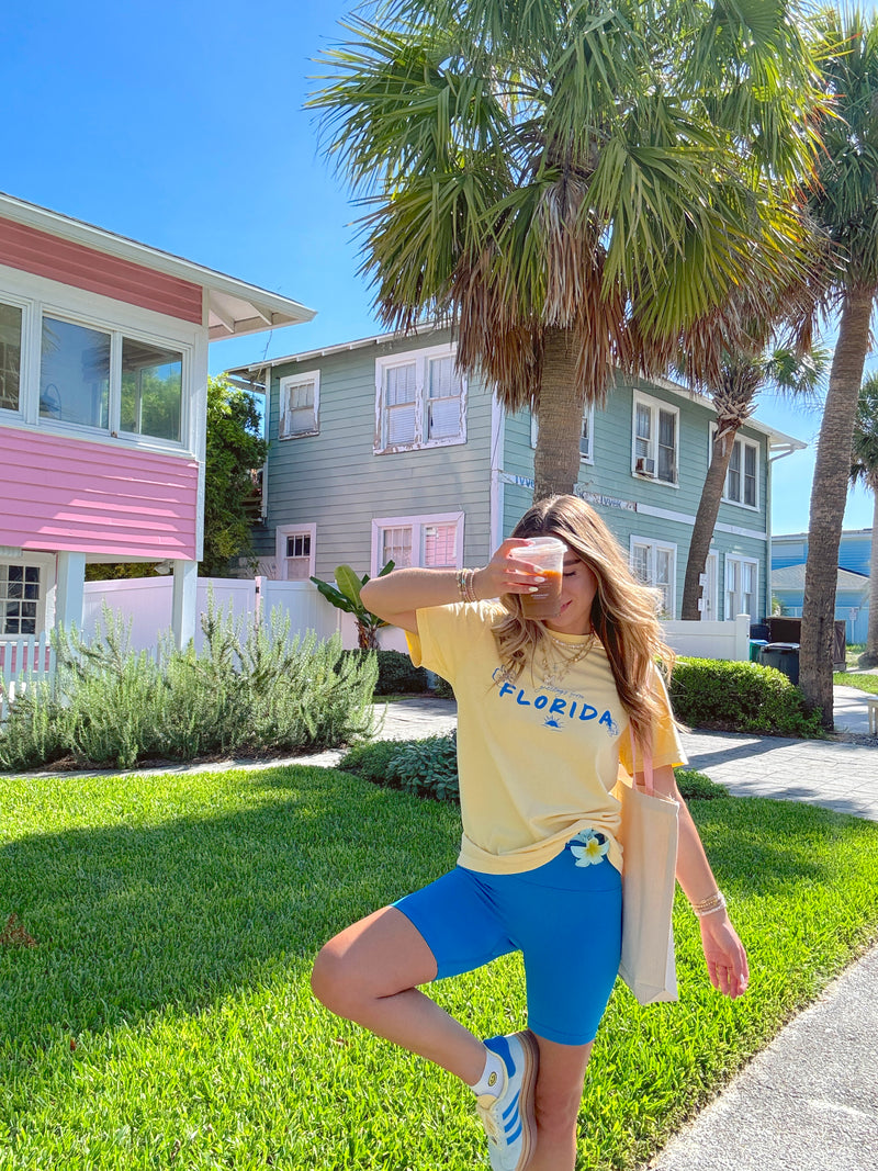 Greetings From Florida Sunhoney Tshirt - Yellow