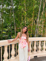 Blushing Booms Mesh Tube Top