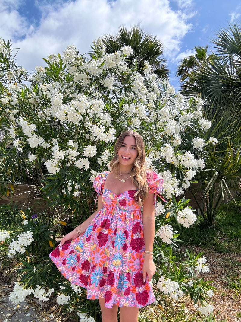 In Bloom Pink Babydoll Dress