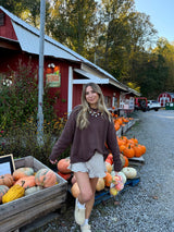 Cinnamon Apple Brown Sweater
