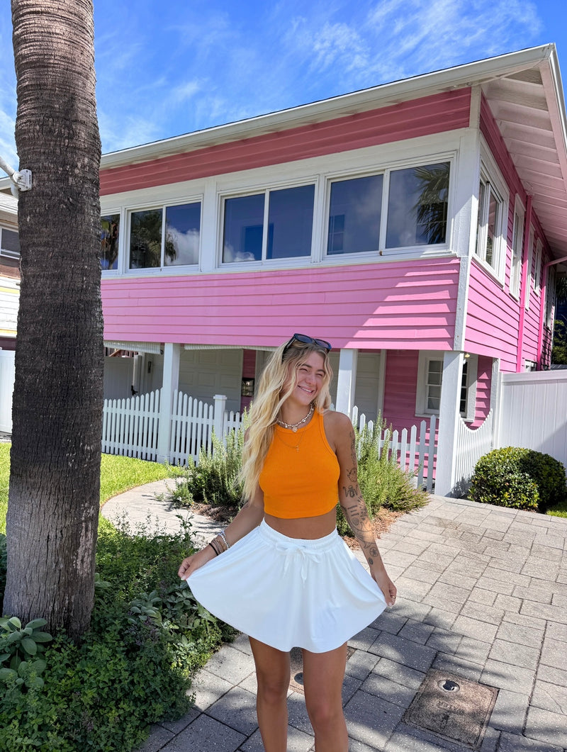 It Girl White Skort