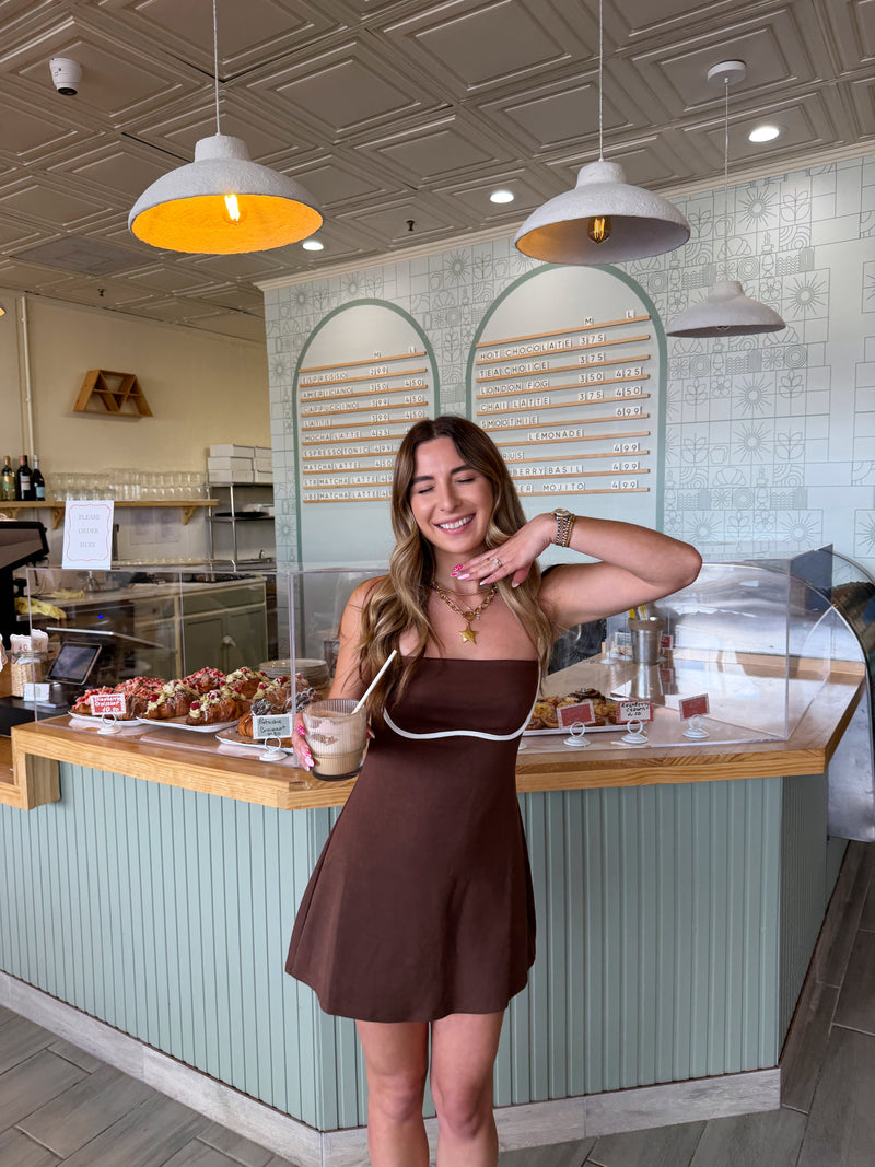 Mocha Please Activewear Dress