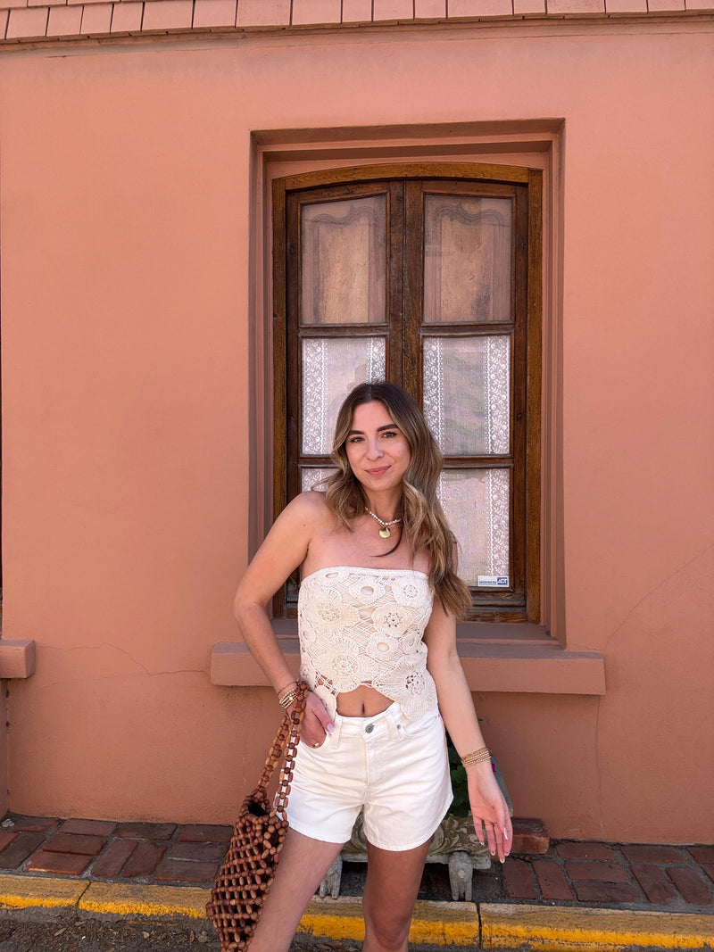 Vacay Ready Crochet Tube Top