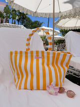 Sunhoney Beachside Striped Terry Cloth Bags