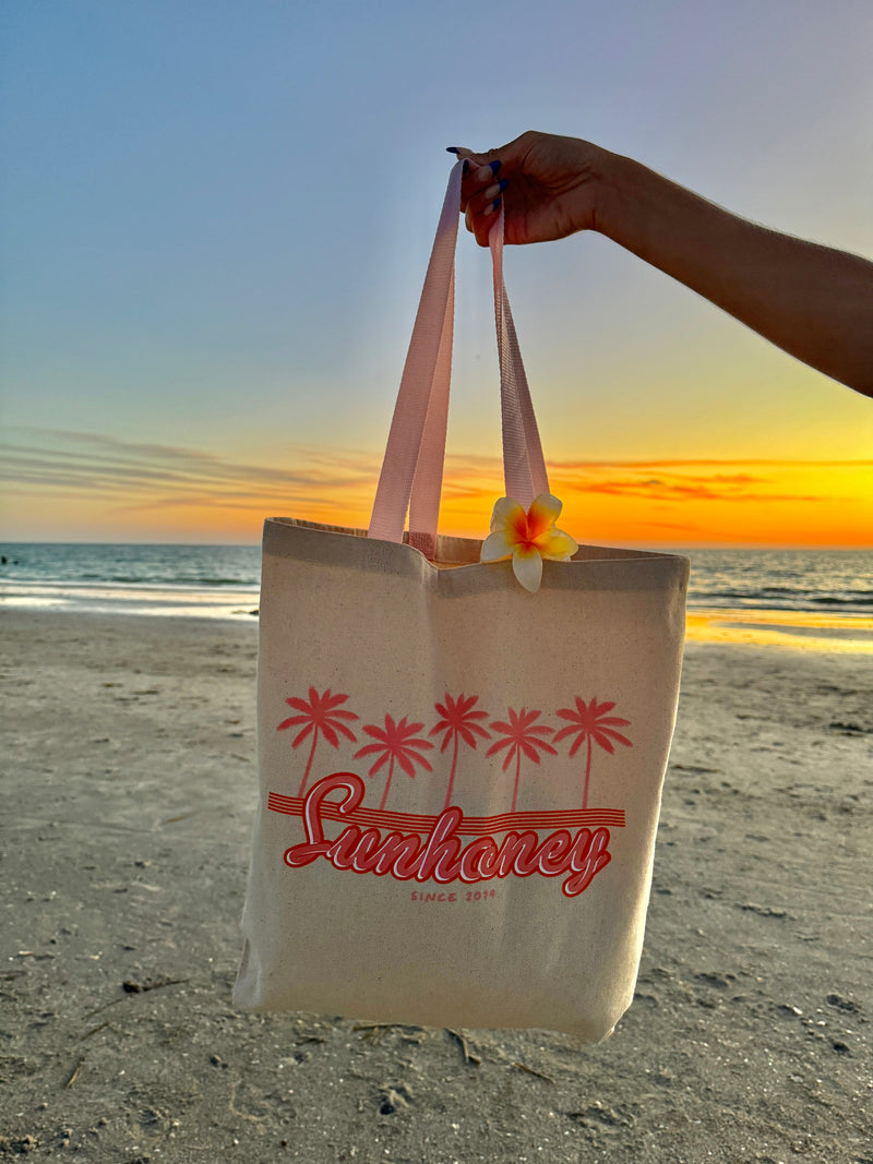 Sunhoney Retro Palm Tote Bag