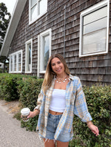 Plaid About You Flannel Button Down Top