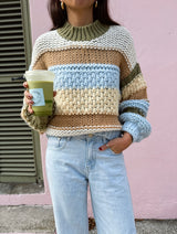 Holiday Honey Colorblock Sweater