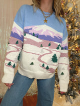 Winter Wonderland Mountain Sweater