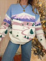 Winter Wonderland Mountain Sweater
