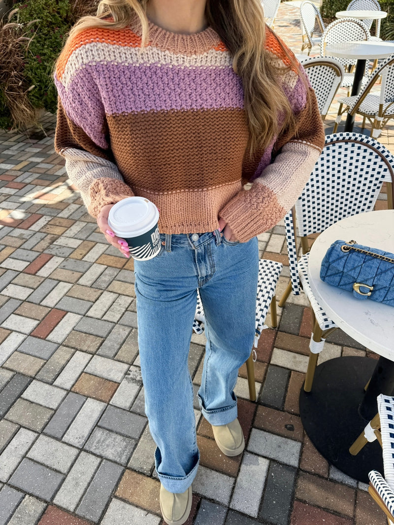 Hot Cocoa Colorblock Sweater