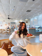 Marshmallow Chenille Cable Knit