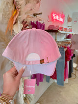 Happy Face Corduroy Hat - Pink
