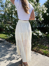 Wanderlust Ivory Lace Maxi Skirt