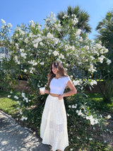 Wanderlust Ivory Lace Maxi Skirt