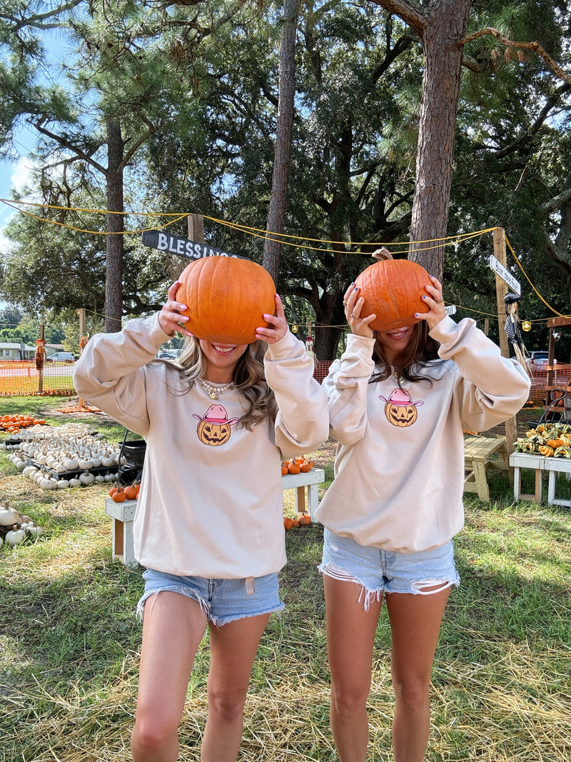 Sunhoney Cowgirl Pumpkin Sweatshirt