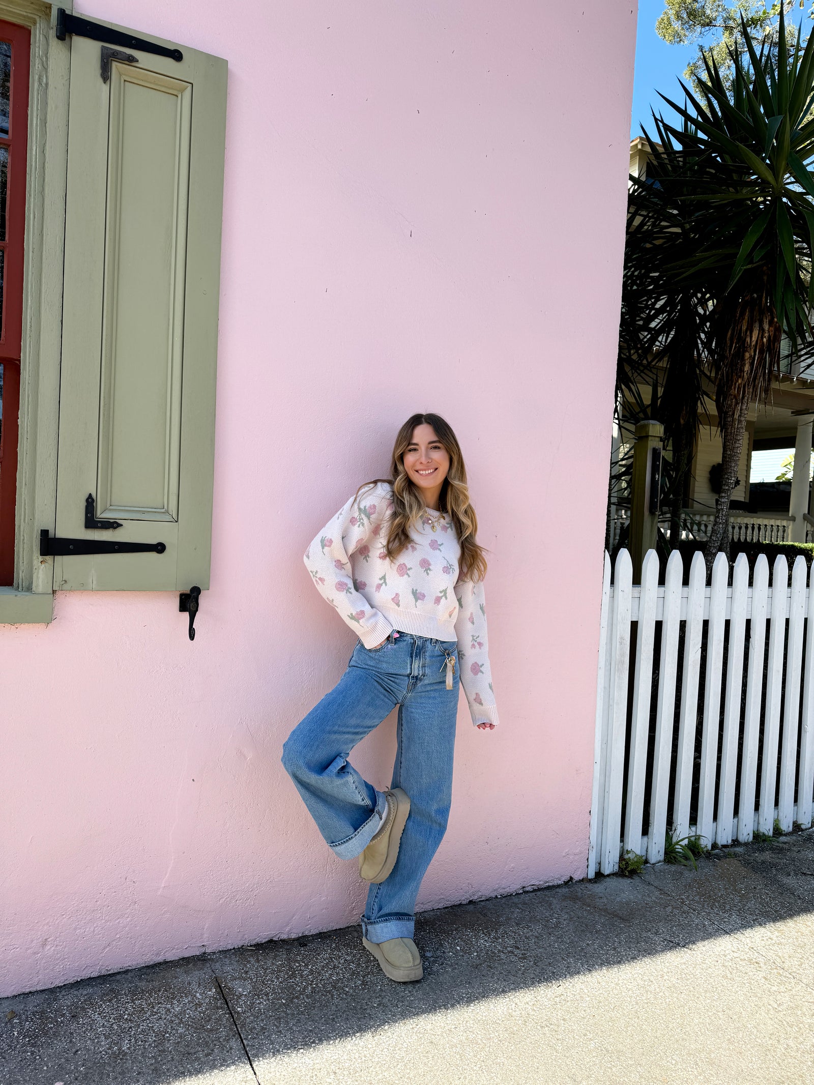 Hopeless Romantic Crop Floral Sweater – Sunhoney®