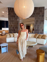 Cabana Bay Striped Taupe Set