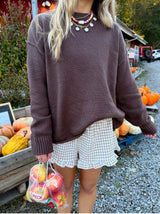 Cinnamon Apple Brown Sweater