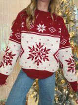 Alpine Dreams Burgundy Sweater