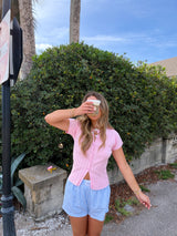 The Honey Girl Knit Top - Pink