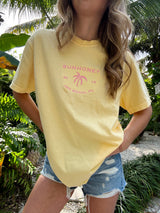 Sunhoney Summer Embroidered T-shirt - Yellow