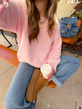 Pretty In Pink Sweater