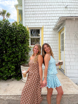 It Girl Blue Polka Dot Mini Dress