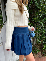 Trendsetter Bubble Denim Skirt