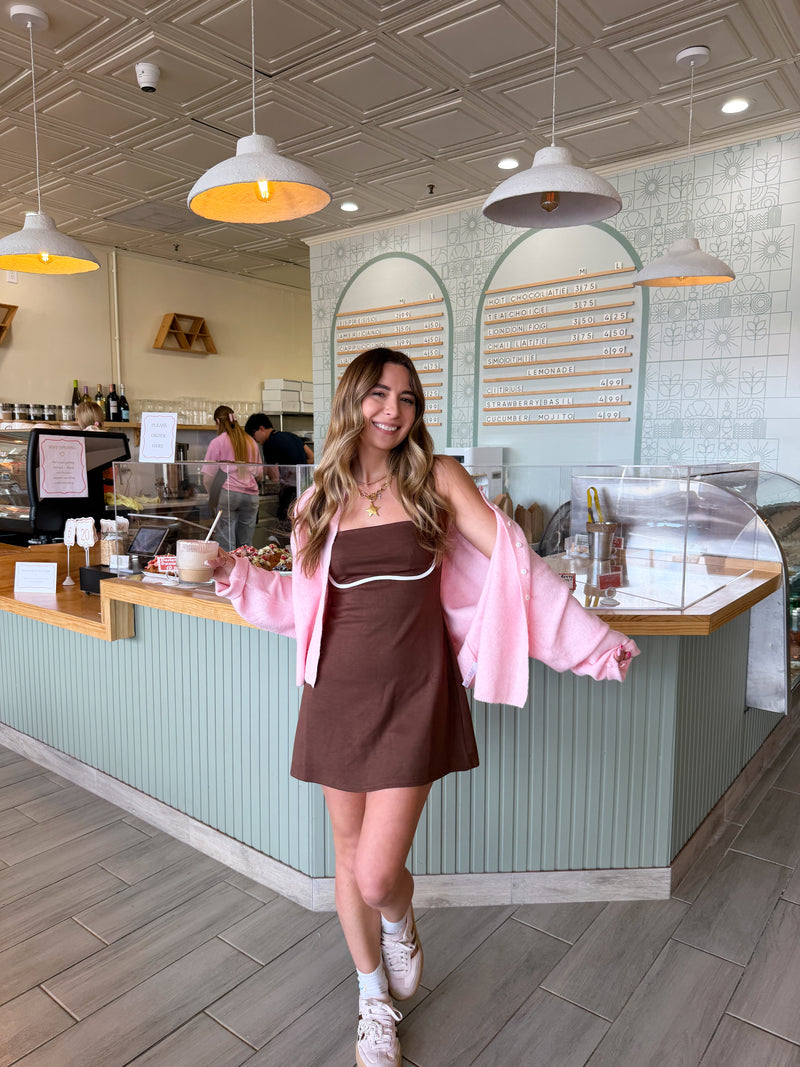 Mocha Please Activewear Dress