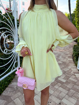 Sunlit Yellow Babydoll Dress