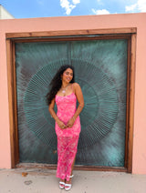 Summer Crush Floral Mesh Dress