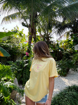 Sunhoney Summer Embroidered T-shirt - Yellow