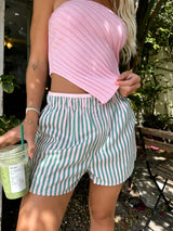 Keep It Brief Striped Boxers -Pink/Green