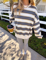 The Weekender Striped Sweatshirt