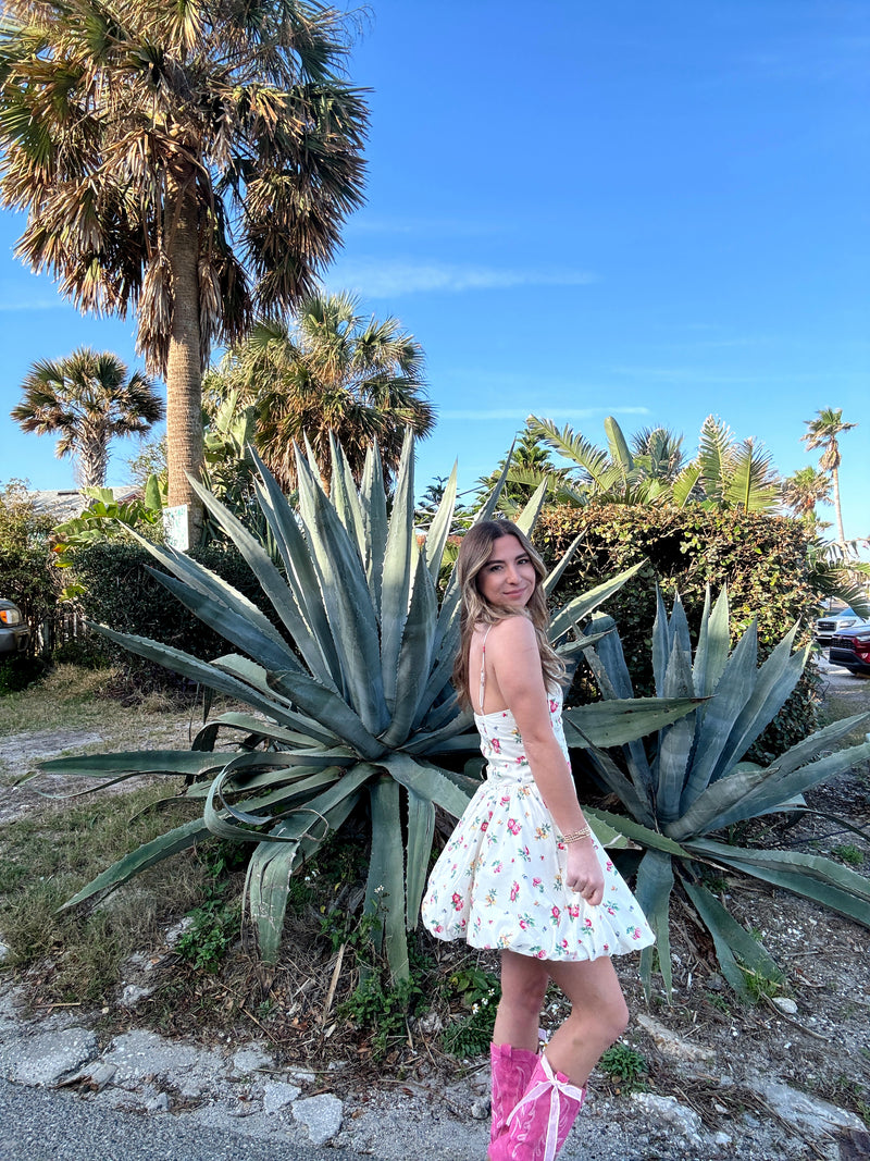 Floral Coastal Cowgirl Bubble Dress