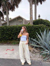 Easy Does It Barrel Sweatpants - Cream