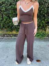 Mocha Lace Seamless Cami