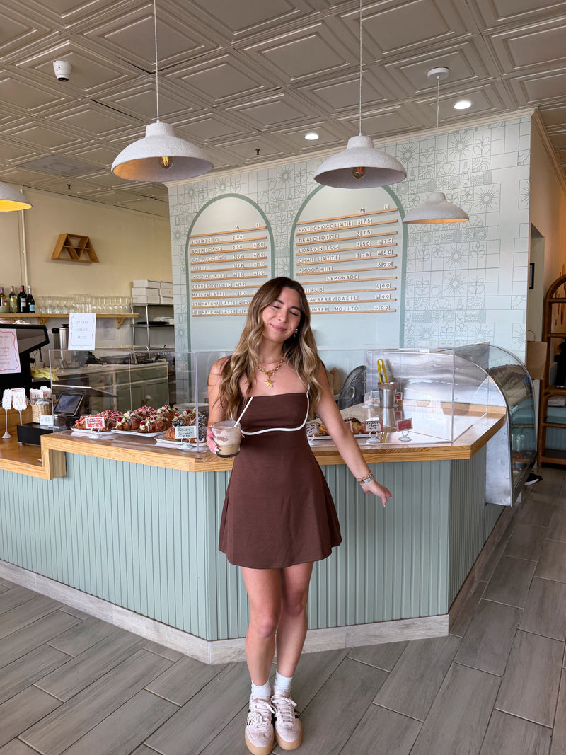 Mocha Please Activewear Dress