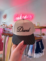 *PREORDER* Duval Embroidered Polka Dot Hat - Black