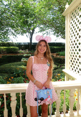 Pretty In Polka Dots Mini Dress - Pink